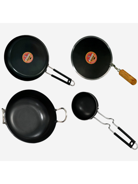 Picture of Healthchoice 4 Pcs Iron Cookware Set