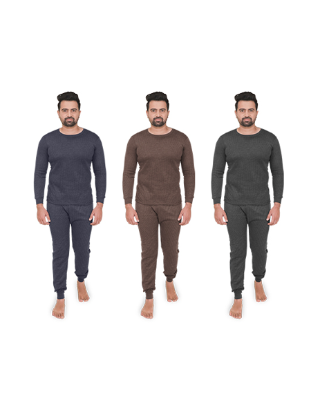 Y&S Black Thermal Set for Mens Boys Winter Innerwear Top Pajama Suit Set of  Thermal Wear for Mens (Thermal-Top-Single)