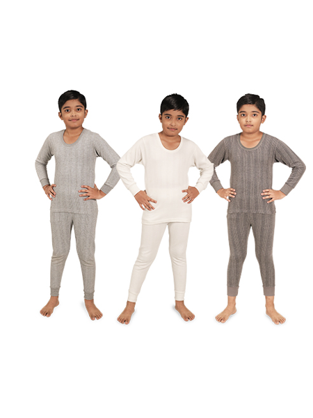 Pack of 6 Top & Bottom Thermal Inner Wear for Kids