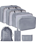 Picture of House of Quirk Polyester 7 Set Travel Organizer Bag 3 Packing Cubes + 3 Pouches + 1 Toiletry Organizer Bag ( Color Options Available)