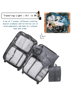 Picture of House of Quirk Polyester 7 Set Travel Organizer Bag 3 Packing Cubes + 3 Pouches + 1 Toiletry Organizer Bag ( Color Options Available)