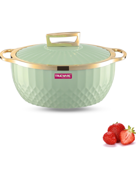 Picture of Trueware KRYSTAL Casserole Inner Steel Casserole, 1500 ml, Green | PU Insulated Thermoware Casserole  (1500 ml) - Green