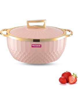 Picture of Trueware KRYSTAL Casserole Inner Steel Casserole, 1500 ml, Green | PU Insulated Thermoware Casserole (1500 ml) - Pink