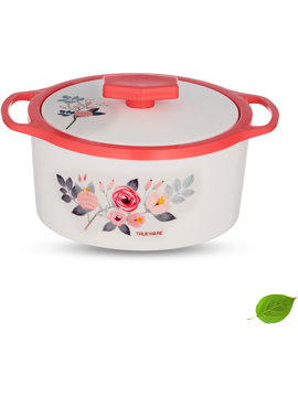 Picture of Trueware Florra Inner steel outer plastic 1500 ML Thermoware Casserole Thermoware Casserole  (1500 ml) - Pink