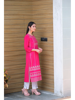 Picture of Occasion Wear Crepe Fabric Printed Stylish Pink Color Kurti PK1609