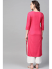 Picture of Fabric Printed Simple Function Wear Pink Color Kurti PK1784
