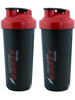 Picture of Trueware Thunder Boost Shaker With SS Blender Set of 2|700 ml Each 700 ml Shaker  (Pack of 2, Red, Plastic)