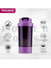 Picture of Trueware Mini Smart Gym Shaker 500 ML With PP Blender Ball 500 ml Shaker  (Pack of 1, Purple, Plastic)