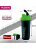 Picture of Trueware Thender Boost Gym Shaker With Lighting Fast Blending Technology Plastic 700 ML 700 ml Shaker  (Pack of 1, Green, Plastic)