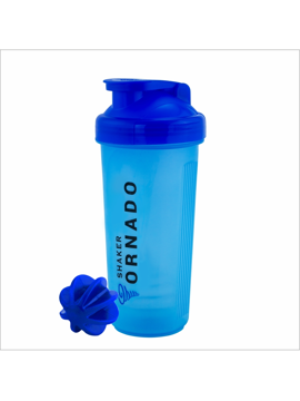 Picture of Trueware Tornado Gym Shaker With PP Blender Ball Plastic 700 ML 700 ml Shaker  (Pack of 1, Blue, Plastic)