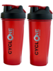 Picture of Trueware Cyclone Shaker With PP Blender Set of 2|700 ml Each 700 ml Shaker  (Pack of 2, Red, Plastic)