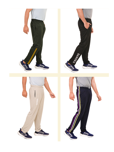 Picture of Pack of 4 Smart Regular fit Trackpants for men