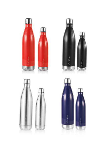 Picture of Worldnox 18 Hrs Hot & Cold 1000ml & 750ml Double Wall Vacuum Stainless Steel Bottle: Pack of 2