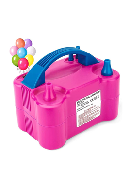 Picture of Party Hour High Power Electric Balloon Machine Inflator Air Pump For Foil Balloon Inflatable Toy And Other Accessories Wedding Party Balloon Air Pumper For 14+ Years Boys, Girls, Pink