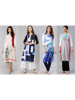 Picture of Pack Of 4 Printed Long Length Kurti By Vivaanta Fashion
