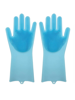 Picture of Magic Silicone Cleaning Hand Gloves for Kitchen Dishwashing and Pet Grooming, Washing Dish, Car, Bathroom (Assorted) -Pack of 1 Pair