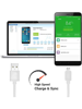 Picture of Hitage W-49 Micro USB Fast Charging 2 Amp and High Speed Data Transfer Cable for Android Phones (2 Meter, White)