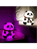 Picture of Cute Panda Night Light for Kids,Nursery Silicone Night Light,7-Color Changing Lamp,Room Decor, Gifts for Toddler Children Teenage Girls Valentine's Day (Close Eye), LED, Multicolor