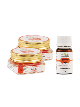 Picture of Taashi Pack of 2 Seabuckthorn Oil Capsules & Anti Wrinkles Serum