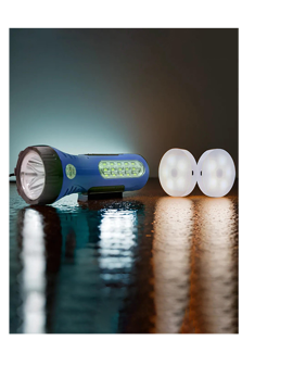 Picture of Rechargeable Dual Led Emergency Flashlight with 2 Sensor Light