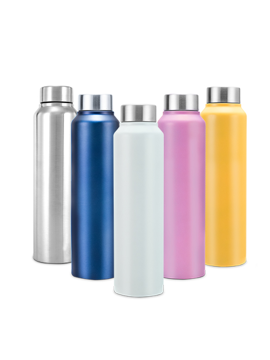 Picture of Pack of 6 Colourful 1000ml Stainless Steel Bottles (Pick Any 1 Combo)