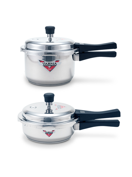 stainless steel pressure cooker combo