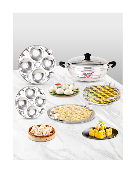 idli kadai stainless steel combo