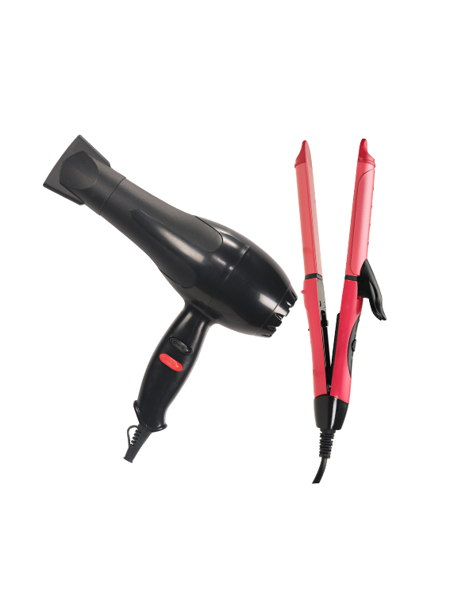 Picture of Professional 2in 1 Hair Straightener, Curler & Professional 1800 Watts Hair Dryer